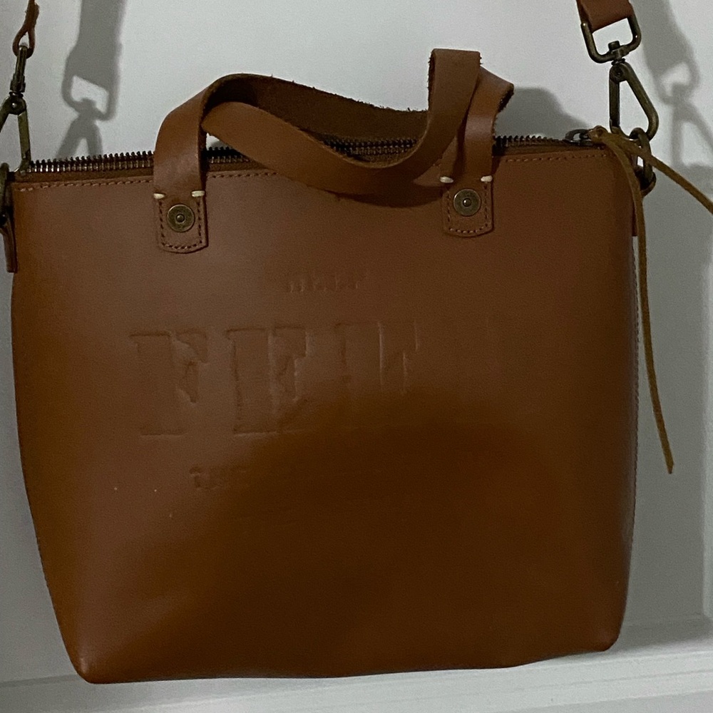 Brown Leather feed Bag
